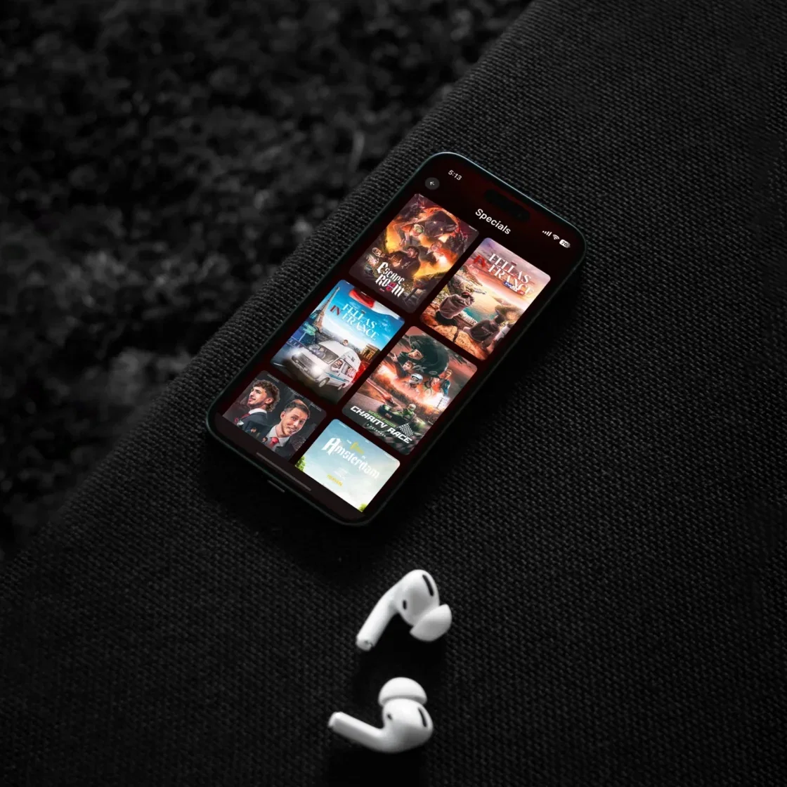 Fellas Loaded web and mobile streaming platform interface